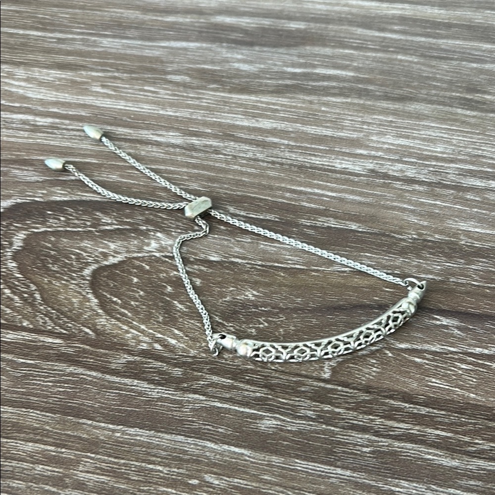 Kendra Scott Silver Filigree Slide Bracelet